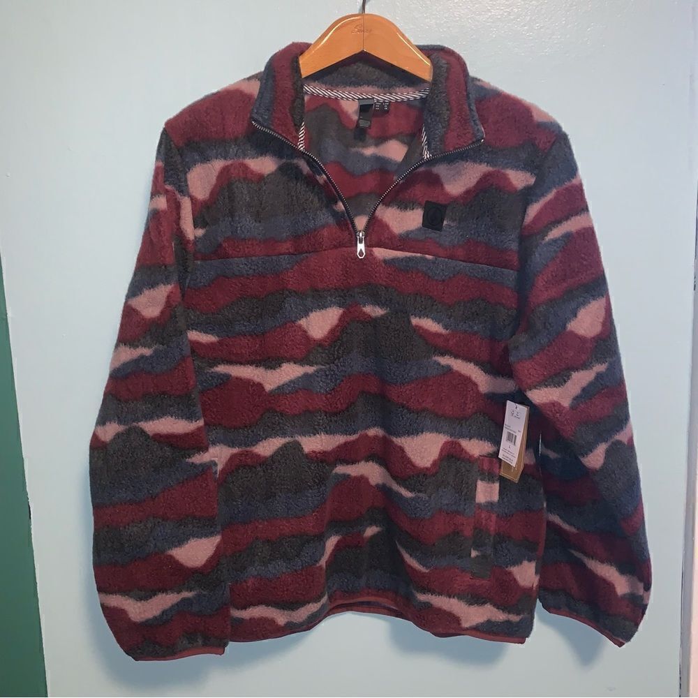NWT Volcom 3/4 Zip Pullover Large